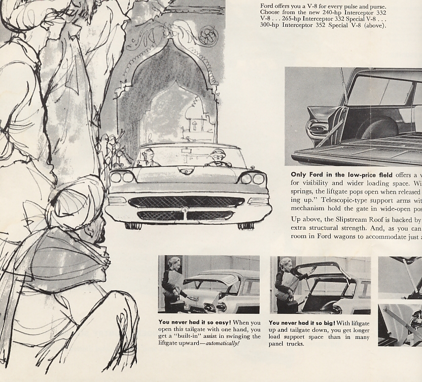 1958 Ford Wagons Foldout Page 3